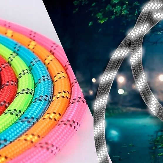 Reflexné vodítko a obojok pre psa PJ-035 červený