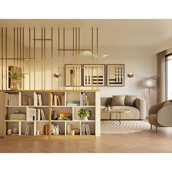 Regál Fiesta 8P DUB ARTISAN / BIELA