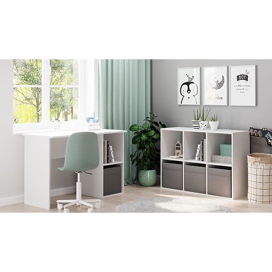 Regál Kob Lonii 2x3 biely