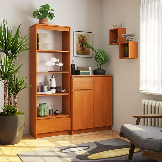 REGÁL R 60 cm CLP 1 ZÁSUVKA 4 POLICE PK JELŠA