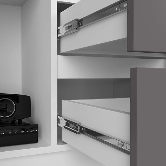 REGÁL R11 R80 1D 2SZ CLP PK BIELY / ŠEDÝ