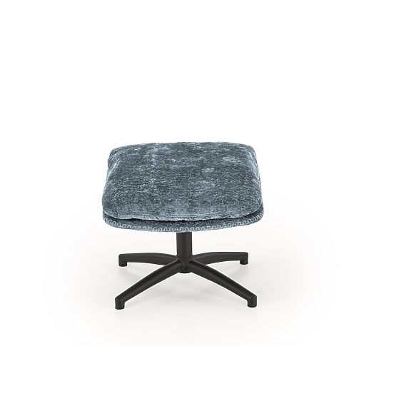 Relaxačné kreslo DARIO s podnožkou a hojdacou funkciou, modré (1p=1ks)