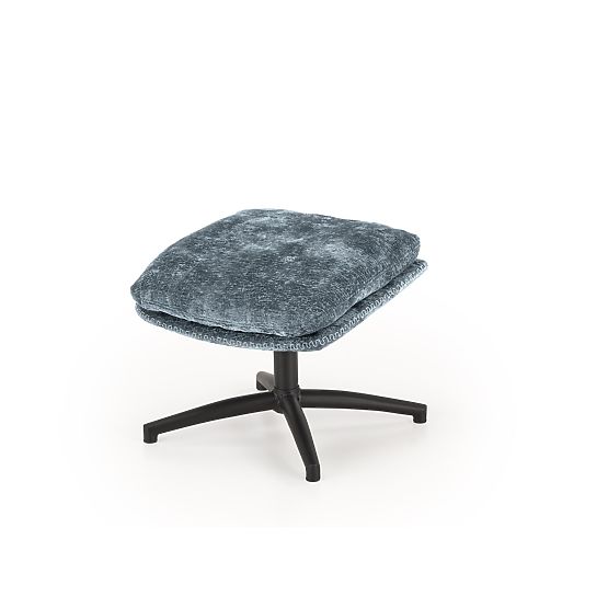 Relaxačné kreslo DARIO s podnožkou a hojdacou funkciou, modré (1p=1ks)
