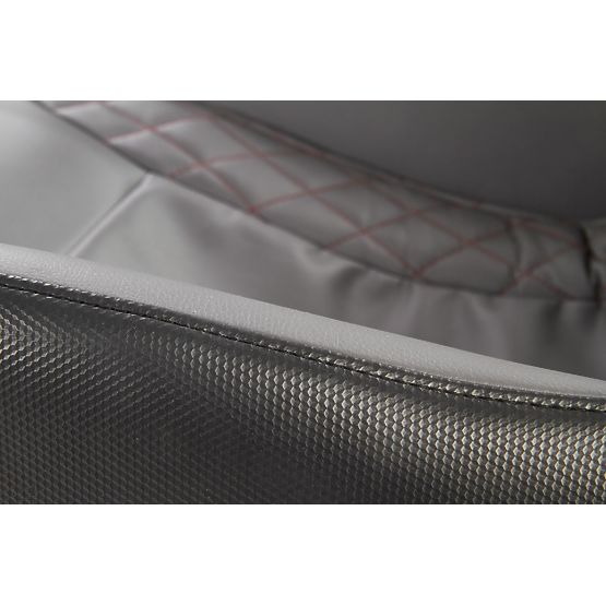 Relaxačné kreslo DOPIO s masážnou funkciou, sivé