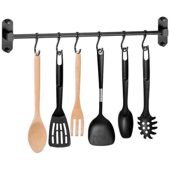 Reling do kuchyne a kúpeľne SIVAS čierny