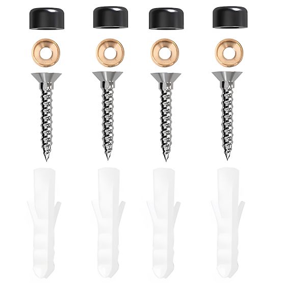 Reling do kuchyne a kúpeľne SIVAS čierny