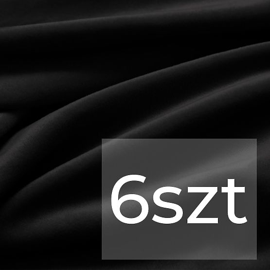 RESTILO poťah na pohovku SENTO čierna hladká klasický štýl