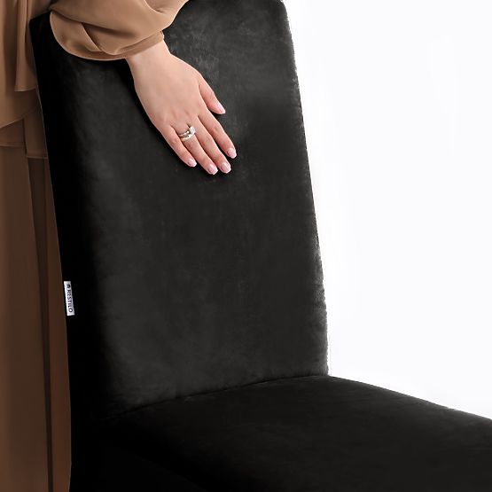 RESTILO poťah na pohovku SENTO čierna hladká klasický štýl