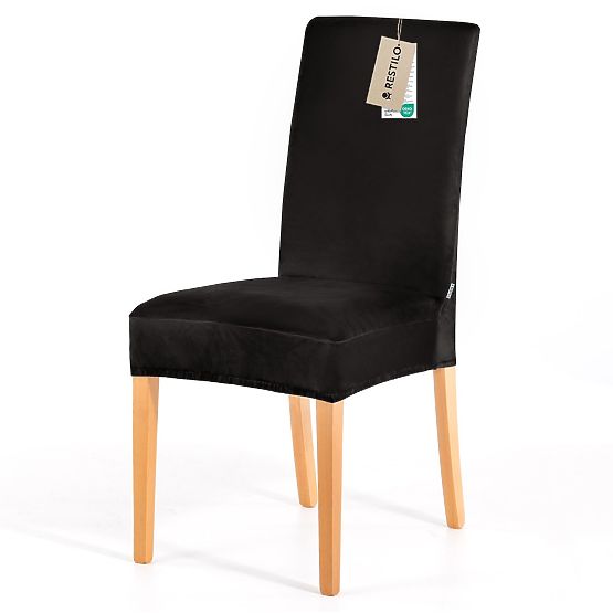 RESTILO poťah na pohovku SENTO čierna hladká klasický štýl