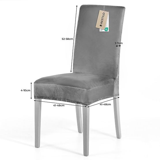 RESTILO poťah na pohovku SENTO farba čierna hladký klasický štýl