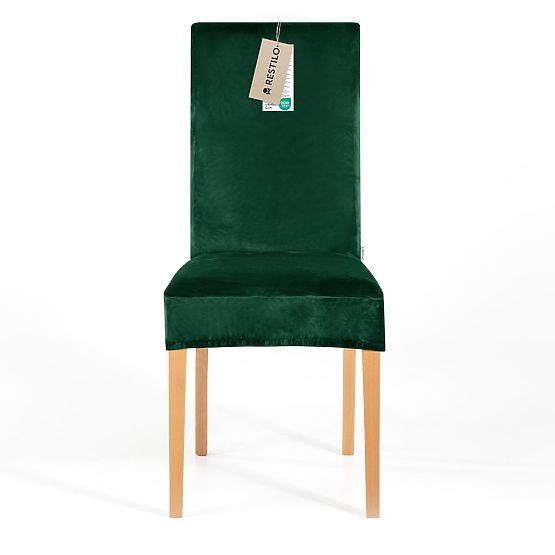 RESTILO poťah na pohovku SENTO farba fľašková zelená hladký klasický štýl