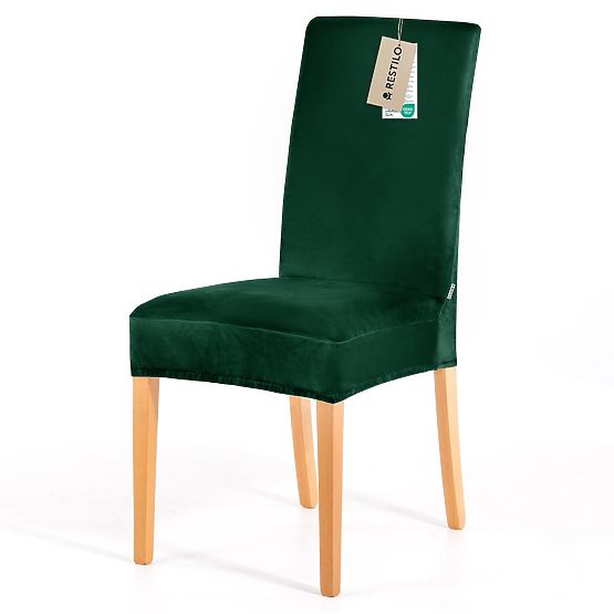 RESTILO poťah na pohovku SENTO farba fľašková zelená hladký klasický štýl