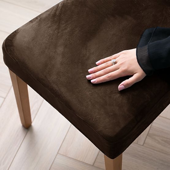 RESTILO poťah na pohovku SENTO farba hnedá hladký klasický štýl