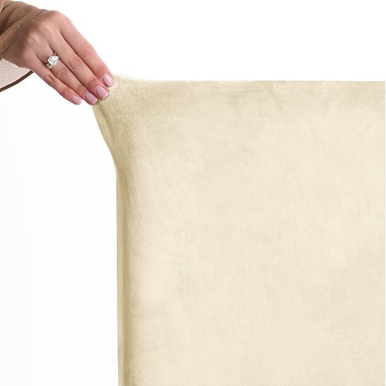 RESTILO poťah na pohovku SENTO farba krémová hladký klasický štýl