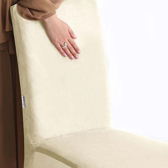 RESTILO poťah na pohovku SENTO farba krémová hladký klasický štýl