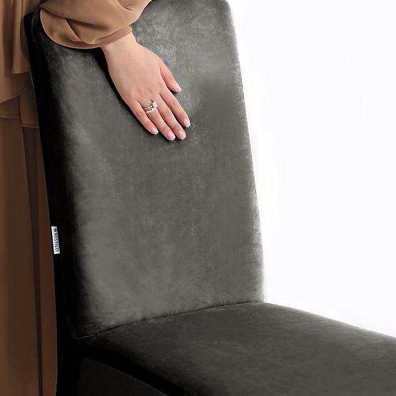 RESTILO poťah na pohovku SENTO farba oceľová hladký klasický štýl