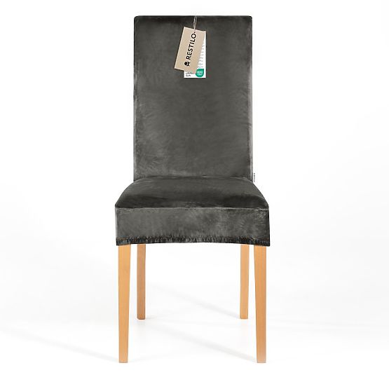 RESTILO poťah na pohovku SENTO farba oceľová hladký klasický štýl