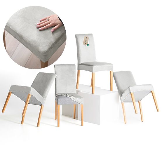 RESTILO poťah na pohovku SENTO farba šedá hladká klasický štýl