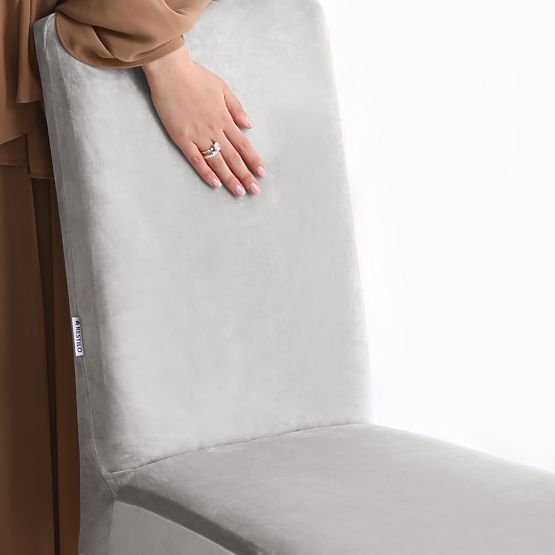 RESTILO poťah na pohovku SENTO farba šedá hladká klasický štýl