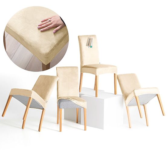 RESTILO poťah na pohovku SENTO farba svetlo béžová hladký klasický štýl