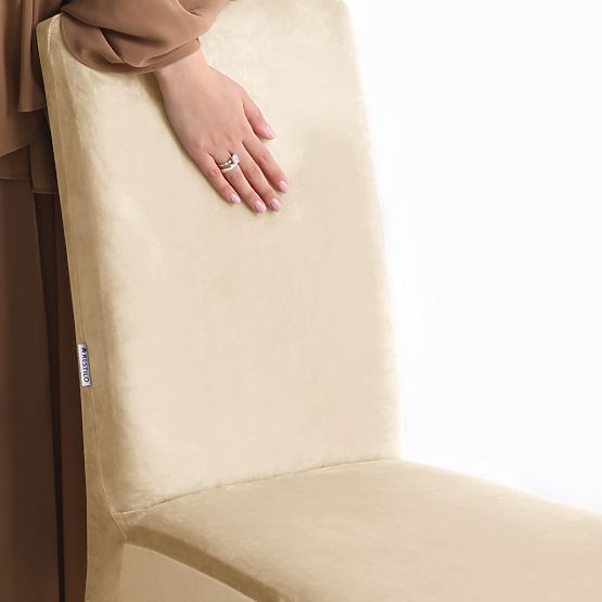 RESTILO poťah na pohovku SENTO farba svetlo béžová hladký klasický štýl