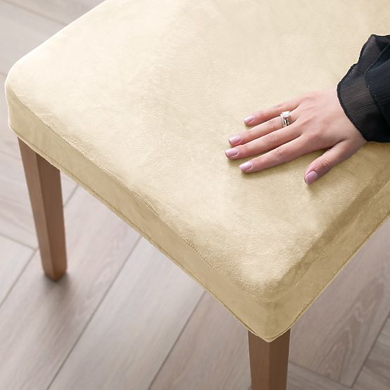 RESTILO poťah na pohovku SENTO farba svetlo béžová hladký klasický štýl