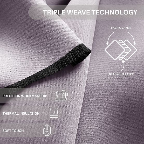 RESTILO záves BLACKOUT farba púdrová ružová, sťahovacia šerpa, klasický štýl, strieborné priechodky