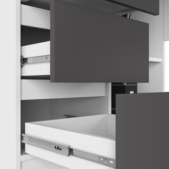 ROHOVÝ STÔL B16 CLP ĽAVÝ PK BIELY / ŠEDÝ