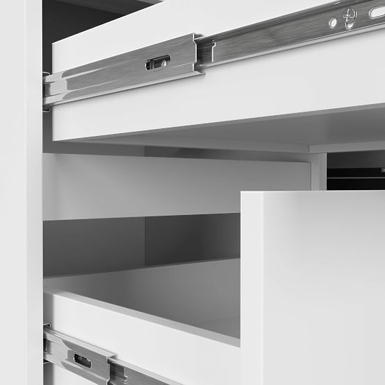 ROHOVÝ STÔL B20 CLP ĽAVOSTRANNÝ PK BIELY