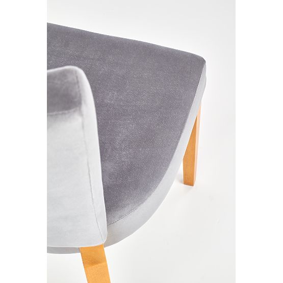 ROIS stolička dub medový / sivá (1p=2ks)