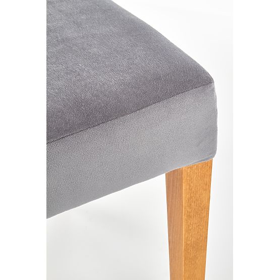 ROIS stolička dub medový / sivá (1p=2ks)