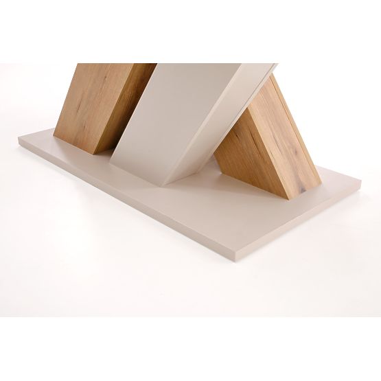 Rozkladací stôl BRANDON 160-200/90 cm kašmír/dub cremona (2p=1ks)