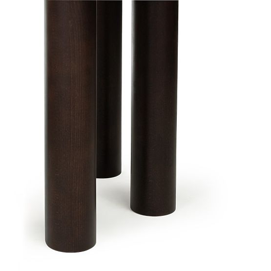 Rozkladací stôl Loa 140-200 cm, dubová dyha, orech, bukové drevo, zaoblený