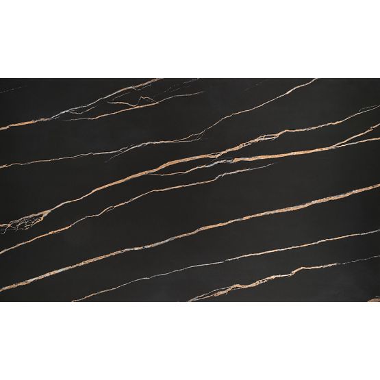 Rozkladací stôl LOZANO, čierny mramor / orech (2p=1ks)