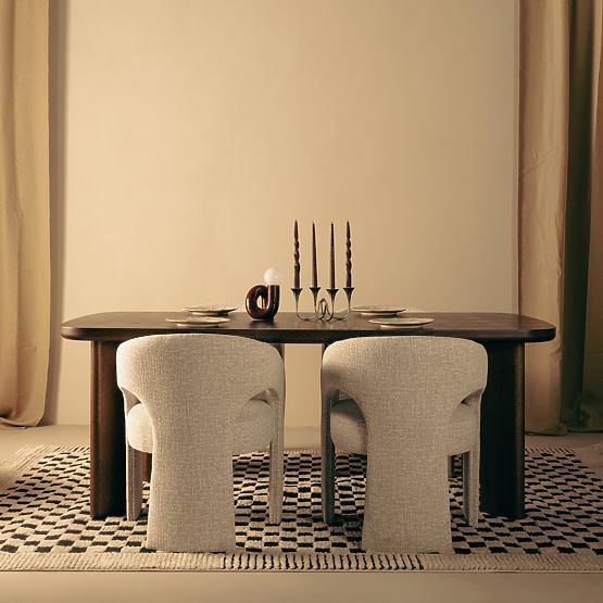 Rozkladací stôl Marbella 160-200 cm, obdĺžnikový, tmavý dub