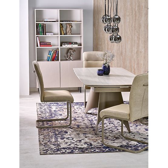 Rozkladací stôl SALIX, travertín / kašmír (2p=1ks)