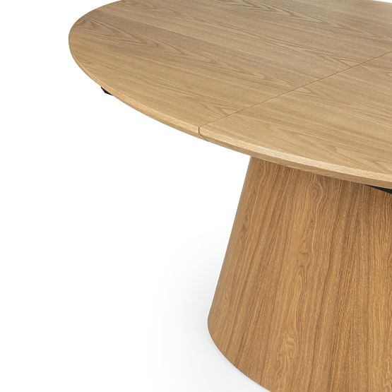 Rozkladací stôl Solan 160-200 cm, oválny, prírodný