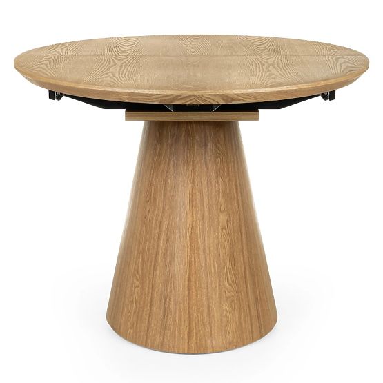 Rozkladací stôl Solan 160-200 cm, oválny, prírodný