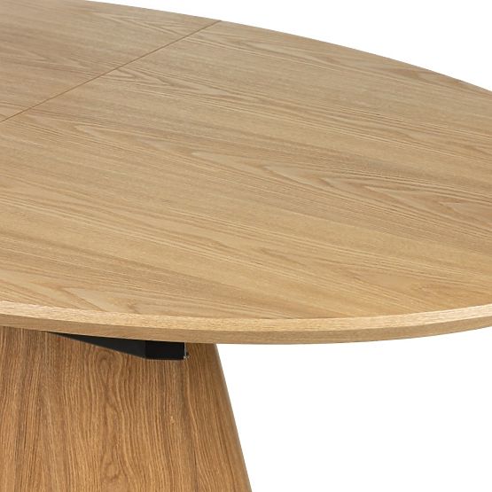 Rozkladací stôl Solan 160-200 cm, oválny, prírodný