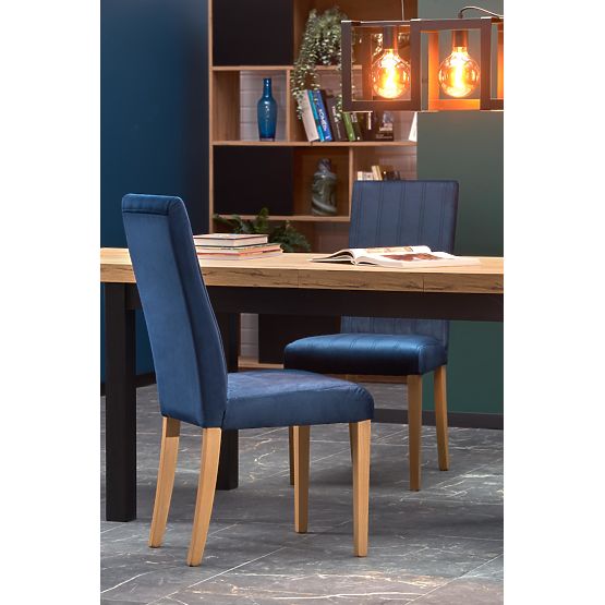 Rozkladací stôl TIAGO 140-220/80 doska: dub craft, nohy: čierne