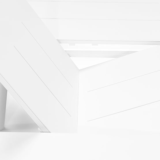 Rozkladací záhradný stôl Marinelli 230-300 cm, hliníkový, biely