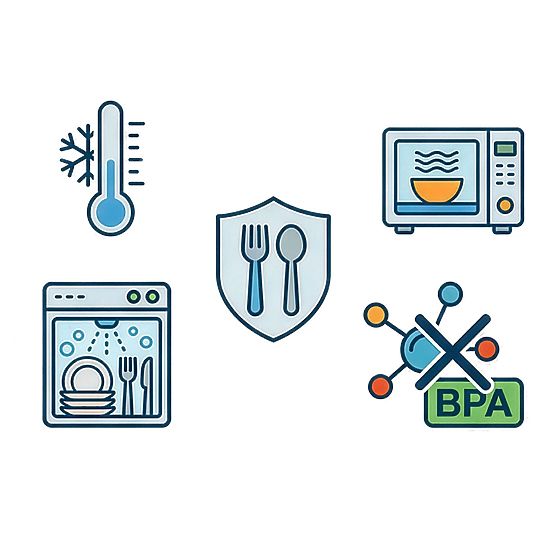 Sada 12 plastových nádob RIMINI