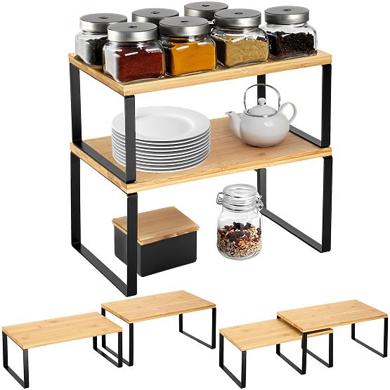 Sada 2 bambusových políc GINGER