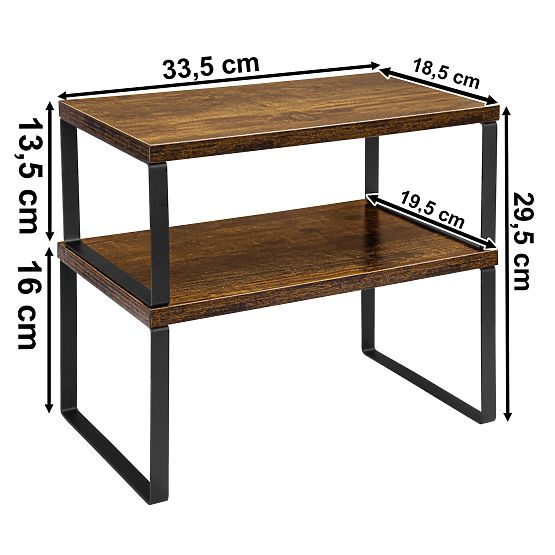 Sada 2 bambusových políc GINGER RUSTIC