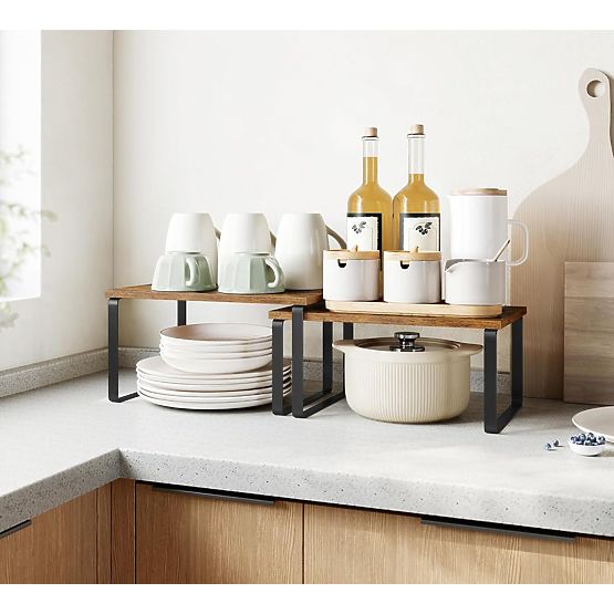 Sada 2 bambusových políc GINGER RUSTIC