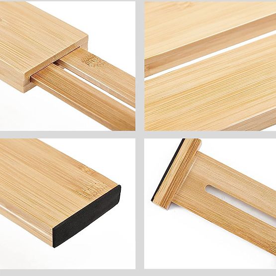 Sada 4 bambusových priečok do zásuvky RITA