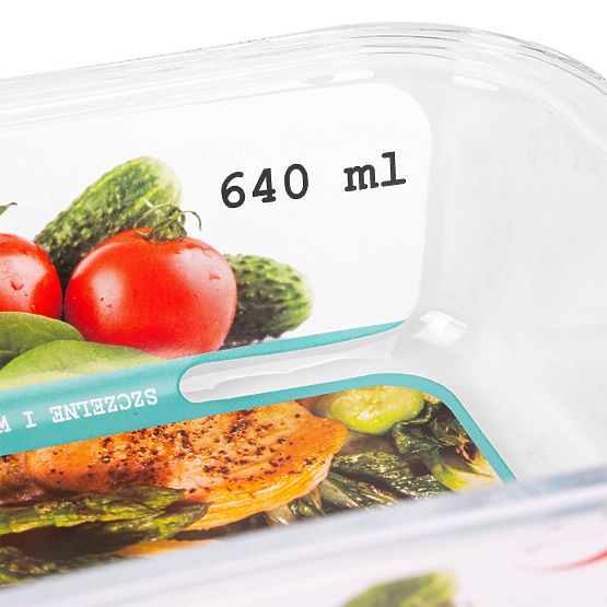 Sada 6 sklenených nádob na potraviny AMALFI