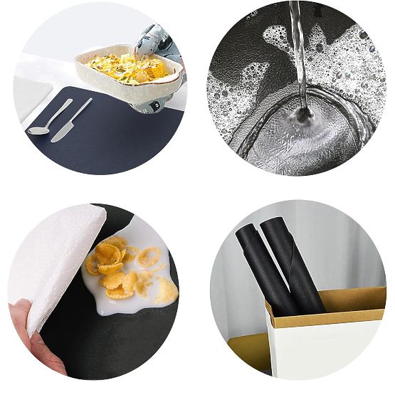 Sada 8 podložiek na stôl TRIVAL BLACK