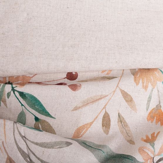 Sada obliečok LINEN- leaves 220x200 + 2x 70x80