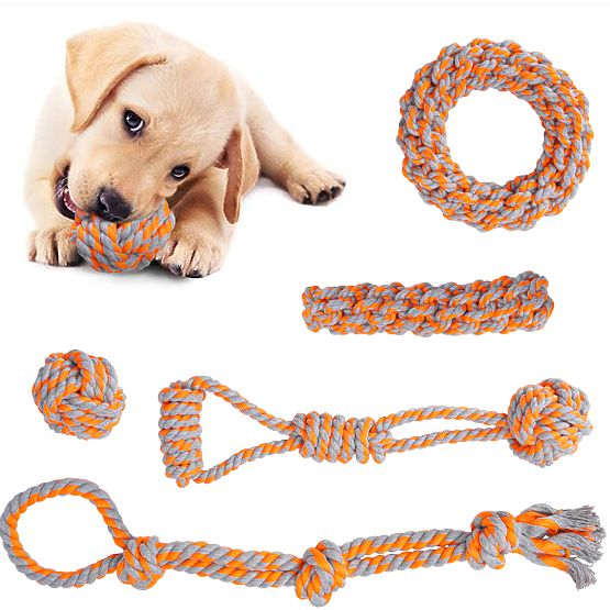 Sada preťahovacích hračiek pre psov SPANKY 5 kusov